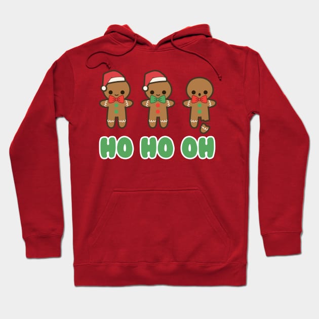 Funny Christmas Gingerbread Man Hoodie by Daytone